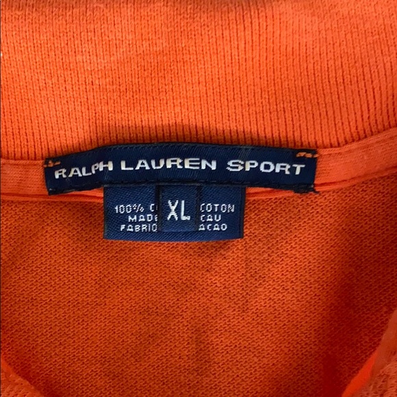 Men’s Orange Ralph Lauren Polo Size XL - Picture 4 of 4